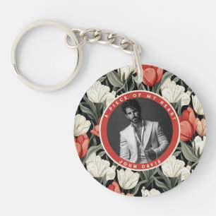 Vibrant Baby Shower Gifts Custom Tulip Key Ring