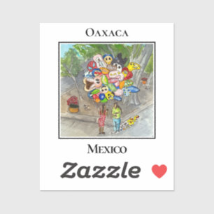 Vibrant Balloon Sellers in Oaxaca Zocalo