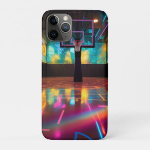 Vibrant Basketball Court iPhone 11 Pro Case