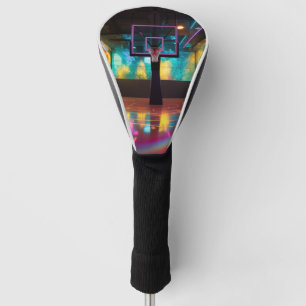 Vibrant Basketball Golf Head Cover