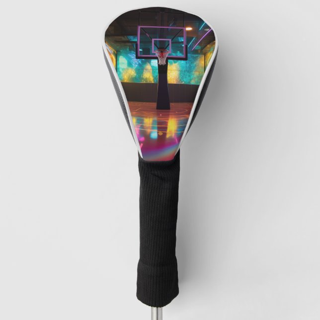 Vibrant Basketball Golf Head Cover (Front)