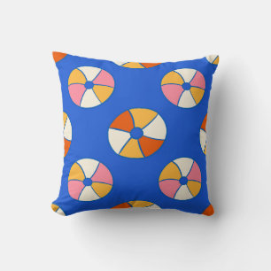 Vibrant Beach Balls Cushion