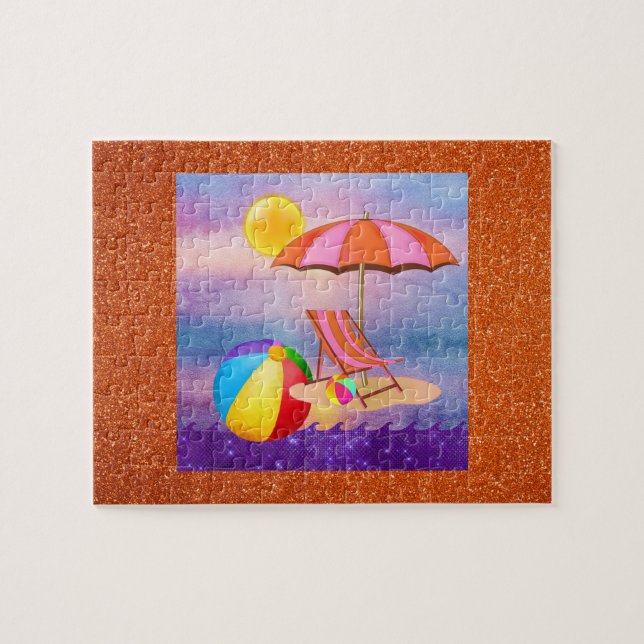 Vibrant Beach Jigsaw Puzzle (Horizontal)