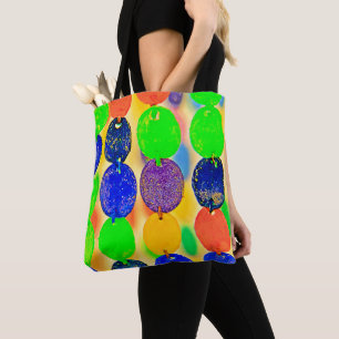 Vibrant Bead String Design Tote Bag