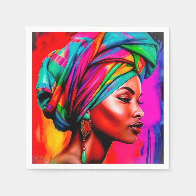 Vibrant Beauty Series 1 Napkin (Front)