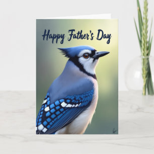Vibrant Bird Fathers Day Card
