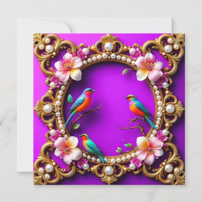 Vibrant Birds Perched (Front)