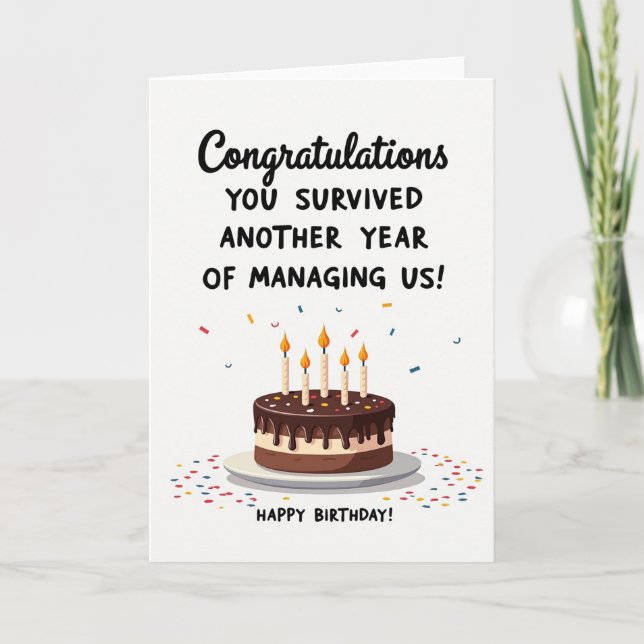 Vibrant Birthday Art Card (Front)