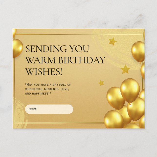 Vibrant Birthday Card (Front)