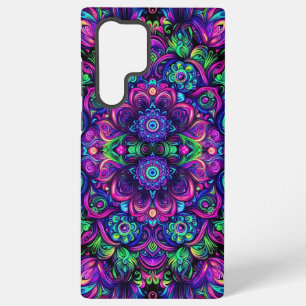 Vibrant Blacklight Kaleidoscope Design Samsung Galaxy Case