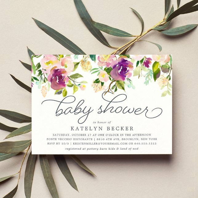 Vibrant Bloom Baby Shower Invitation (Creator Uploaded)