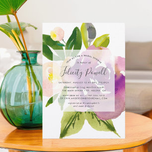 Vibrant Bloom Bridal Shower Invitation