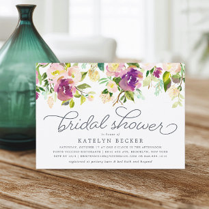 Vibrant Bloom Bridal Shower Invitation