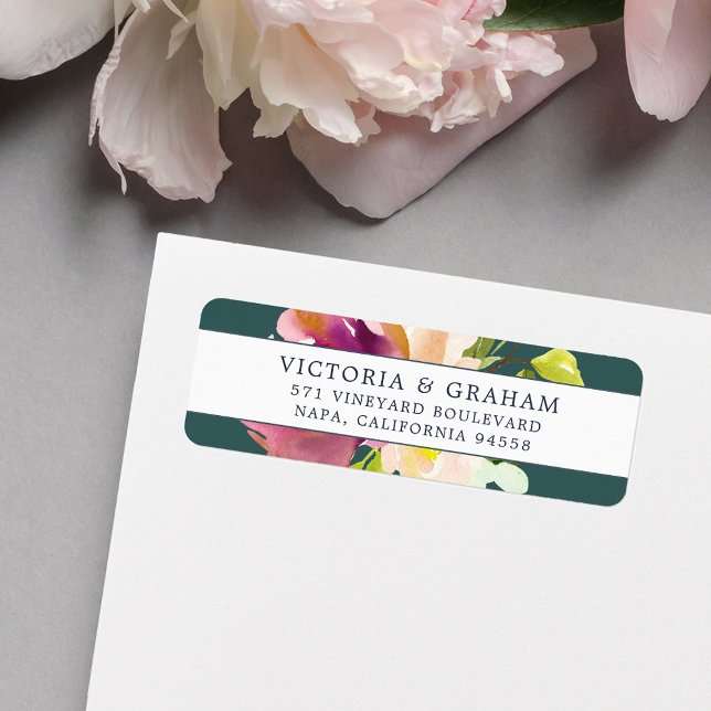 Vibrant Bloom | Floral Return Address (Creator Uploaded)