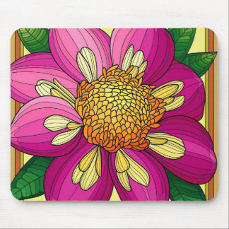 Vibrant Bloom Mouse Mat
