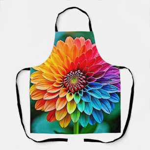 Vibrant Bloom of Hope and Joy Design Apron