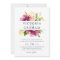 Vibrant Bloom Watercolor Floral Wedding Invitation