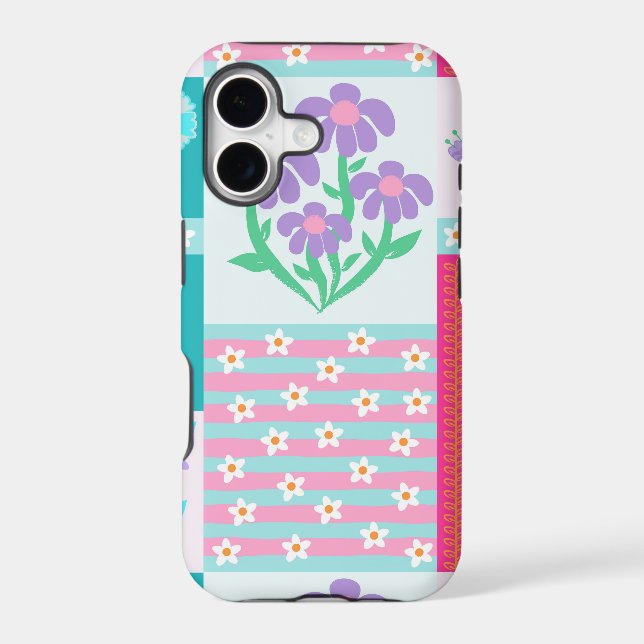 Vibrant Blooming Flowers Design (Back)
