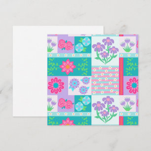 Vibrant Blooming Flowers Design Invitation