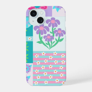 Vibrant Blooming Flowers Design iPhone 15 Case