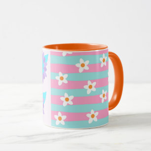 Vibrant Blooming Flowers Design Mug