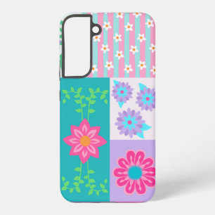 Vibrant Blooming Flowers Design Samsung Galaxy Case