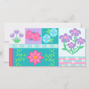Vibrant Blooming Flowers Design Save The Date