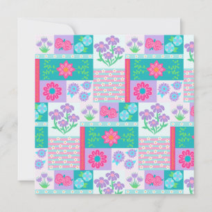 Vibrant Blooming Flowers Design Save The Date