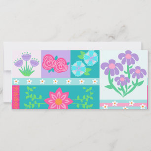 Vibrant Blooming Flowers Design Save The Date