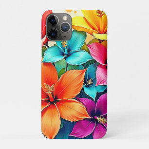 Vibrant Blooms: Tropical Floral Magic Design iPhone 11 Pro Case