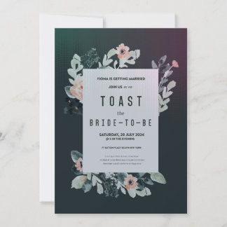 Vibrant Blossom Soiree in Party Floral Radiance  Invitation
