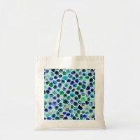 Vibrant Blue and Green Sea Glass
