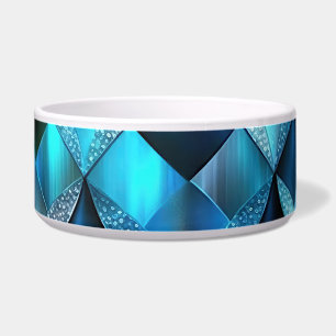 Vibrant Blue Diamond Pattern