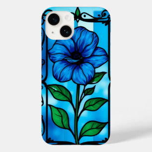Vibrant blue flower Case-Mate iPhone 14 case