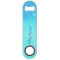 Vibrant Blue Glitter Ombre Monogram Stylish
