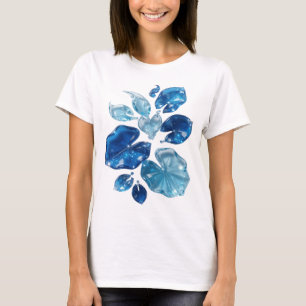 Vibrant Blue WATER LILIES Custom Tee