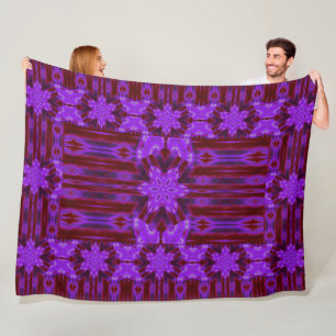 Vibrant Bohemian Daffodil In Velvet Cosy Fleece Blanket