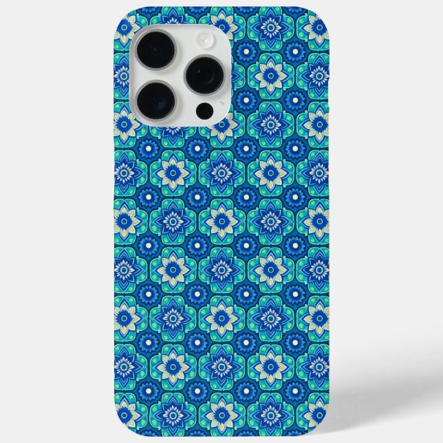 Vibrant Boho Chic Floral Pattern Case-Mate iPhone Case (Back)