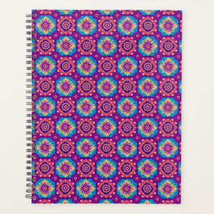 Vibrant Boho Chic Mandala Floral Pattern Planner