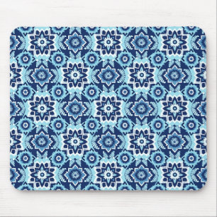 Vibrant Boho Chic Mandala Pattern Mouse Mat