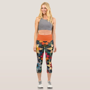 Vibrant Bold Capri Leggings