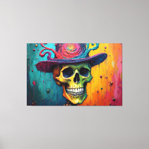 Vibrant Bones Canvas Print