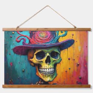 Vibrant Bones  Hanging Tapestry