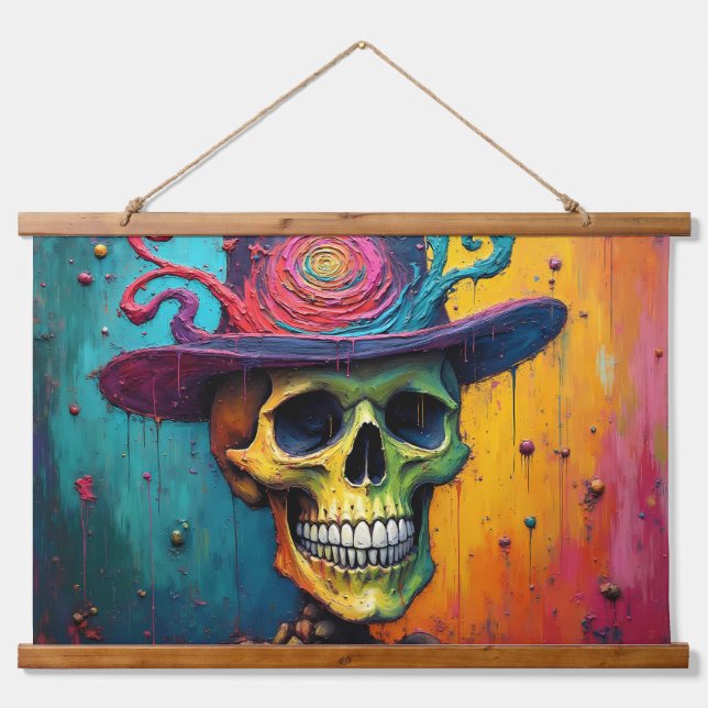 Vibrant Bones  Hanging Tapestry (Front)
