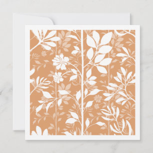 Vibrant Botanic Climbing Vines Illustration Art Card