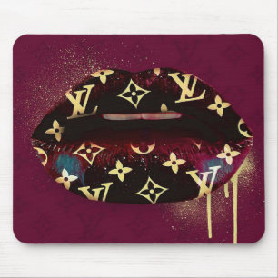 Vibrant Bougie Lips Mouse Mat