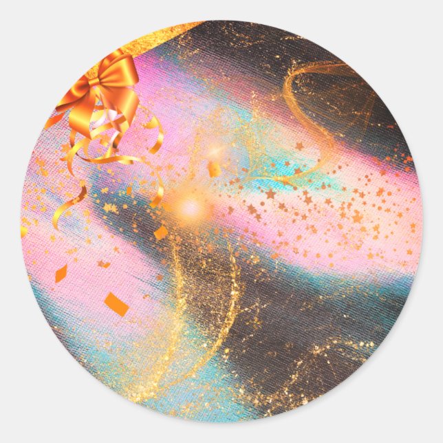 Vibrant Bow Stickers (Front)