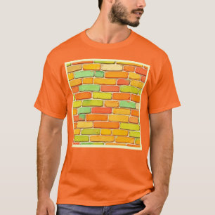 Vibrant Brick Pattern Art T-Shirt