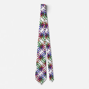 Vibrant Bright Colourful Pattern Tie