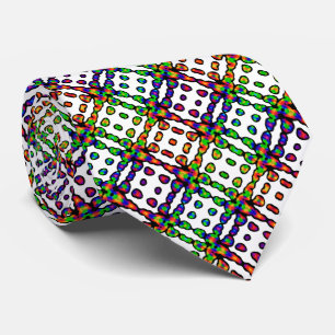 Vibrant Bright Colourful Pattern Tie